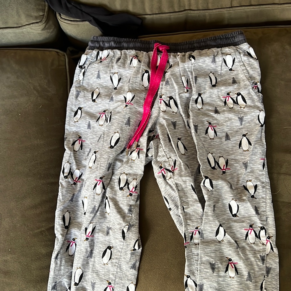 Penguin pajamas, cuffed ankles